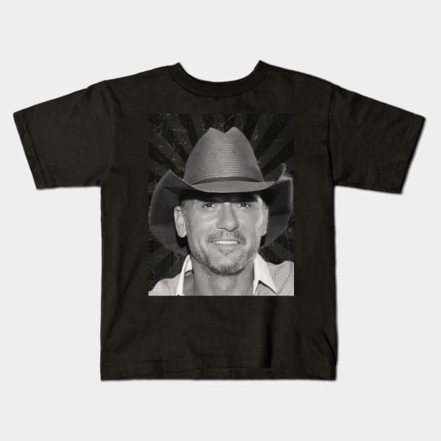 Tim McGraw Kids T-Shirt by KoplakStories